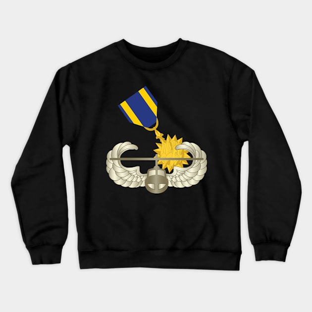 Combat Air Assault - Vietnam w Air Medal V1 wo Txt Crewneck Sweatshirt by twix123844